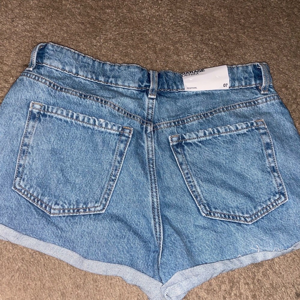 Garage Light Blue Jean Shorts